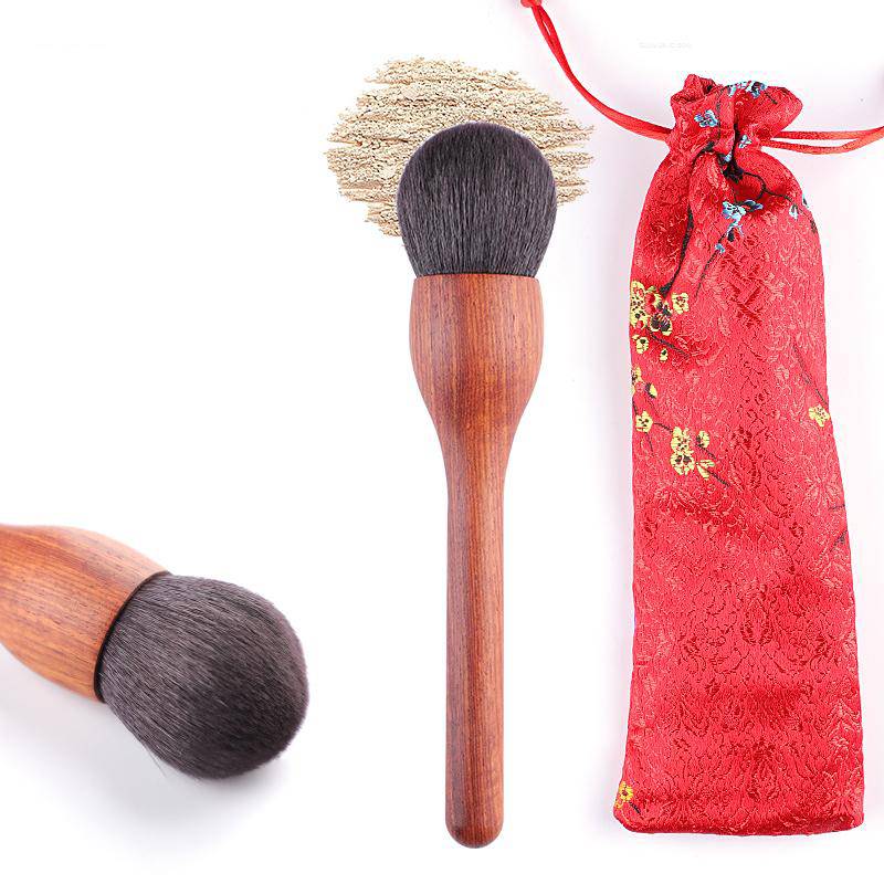 2019 trend new huge blush loose powder multi-function makeup brush tool with delicate cosmetic bag Pincel de maquillaje