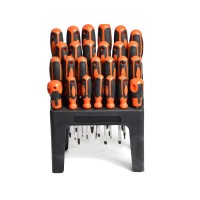 professional hot sale screwdriver set 26pcs  soft  handle screwdriver